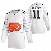 Flyers 11 Travis Konecny White 2020 NHL All-Star Game Adidas Jersey,baseball caps,new era cap wholesale,wholesale hats